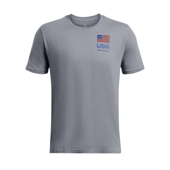Under Armour 1382992‎ Men's UA Freedom USA Left Chest Amp Short Sleeve T-Shirt - Picture 1 of 9